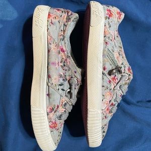 Cute girls shoes slip on floral Blowfish kids
